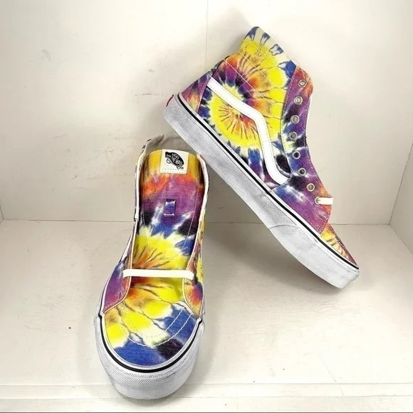 Vans Sk8-Hi Tapered (Washed) Tie-Dye Sneaker Size 13 Men